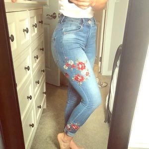 Express Embroidered Jeans